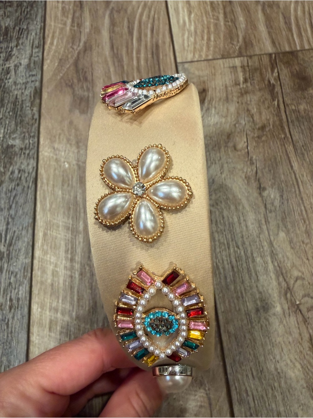 NWOT MOOSG Lulu Embellished Evil Eye Headband - Picture 8 of 8